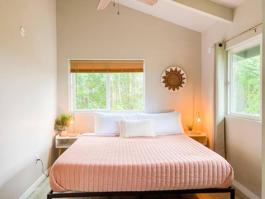 Hibiscus Hale, Full Kitchen, King Bed, Parking Leilighet Keaau Eksteriør bilde